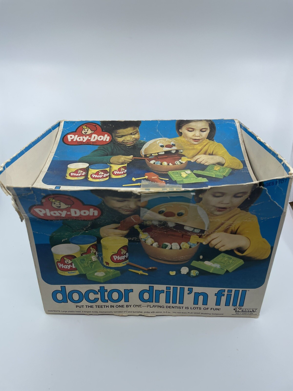 Vintage 1979 Play-Doh DOCTOR DRILL 'N FILL Play Set Dentist w/ Original Box