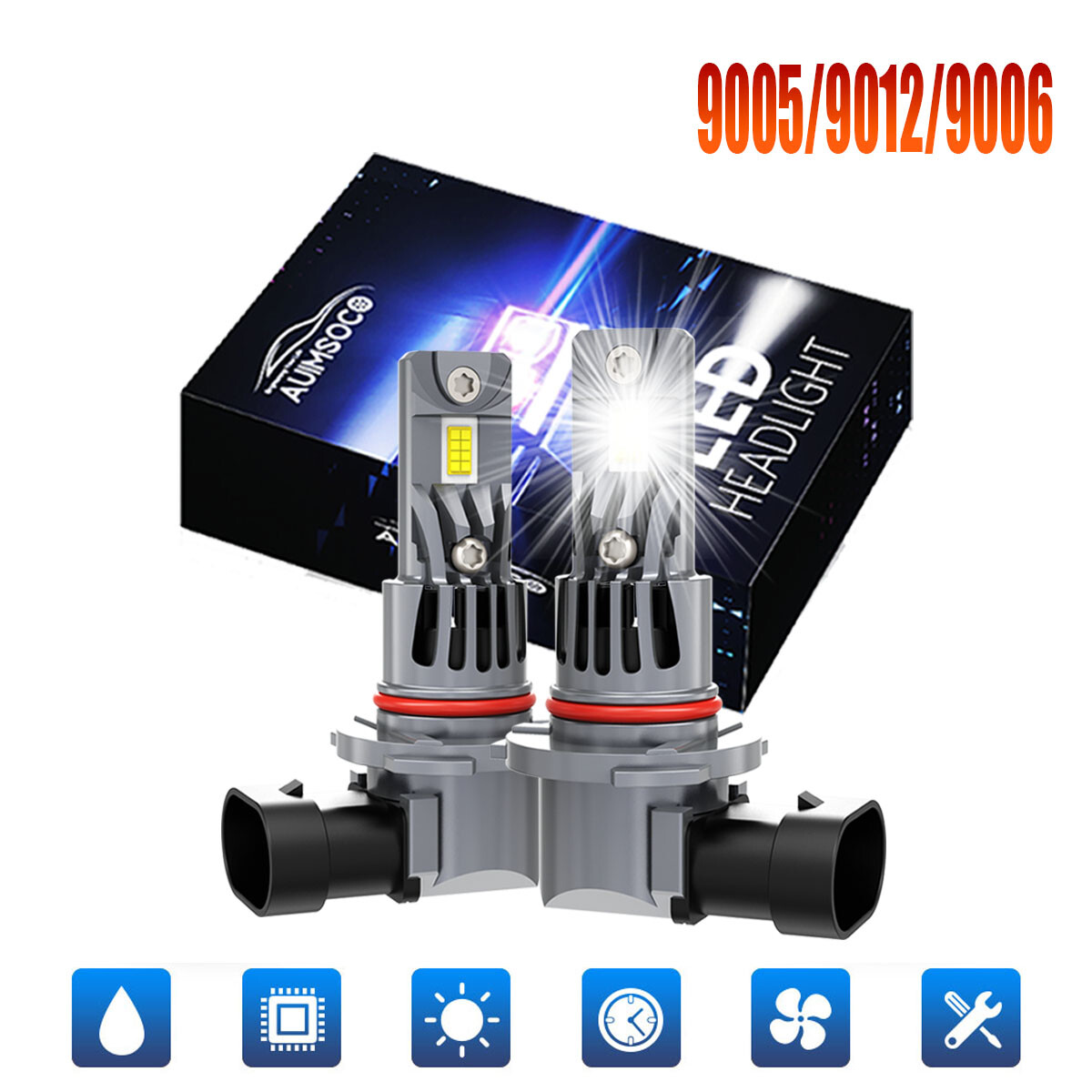 For Dodge Dart 2013 2014 2015 LED Headlight Bulbs 8000K WHITE High&Low Beam Kit