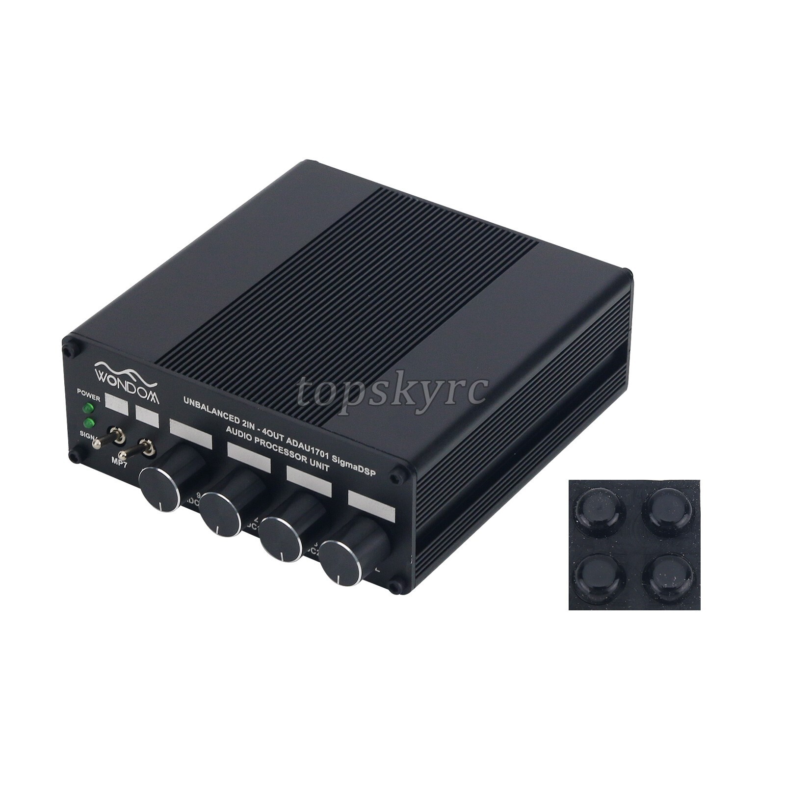 WONDOM ADAU1701 2.1 4.0 DSP Audio Processor Preamplifier Signal Board 2 in 4 Out