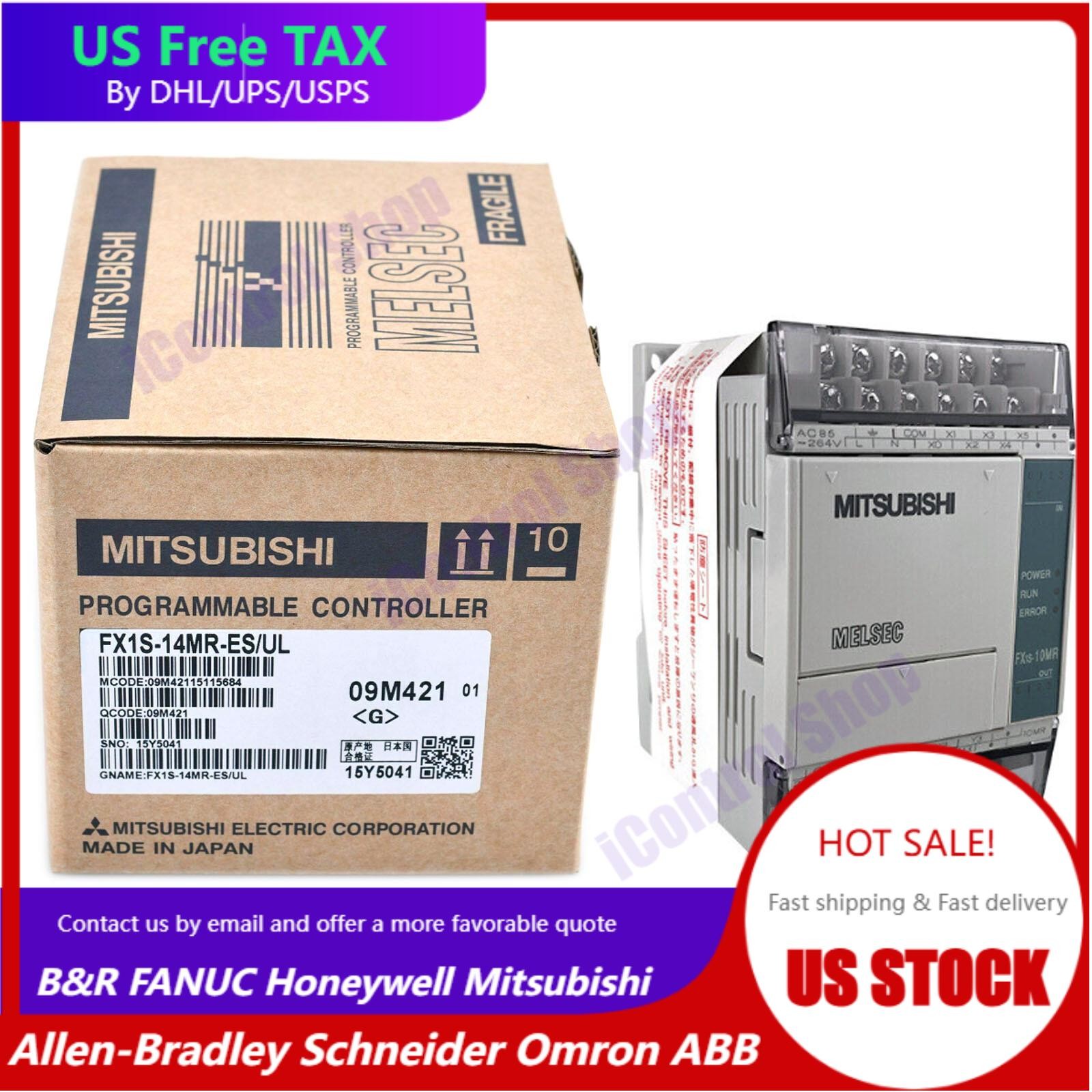 New In Box MITSUBISHI FX1S-14MR-ES/UL (FX1S14MRESUL) Programmable Controller
