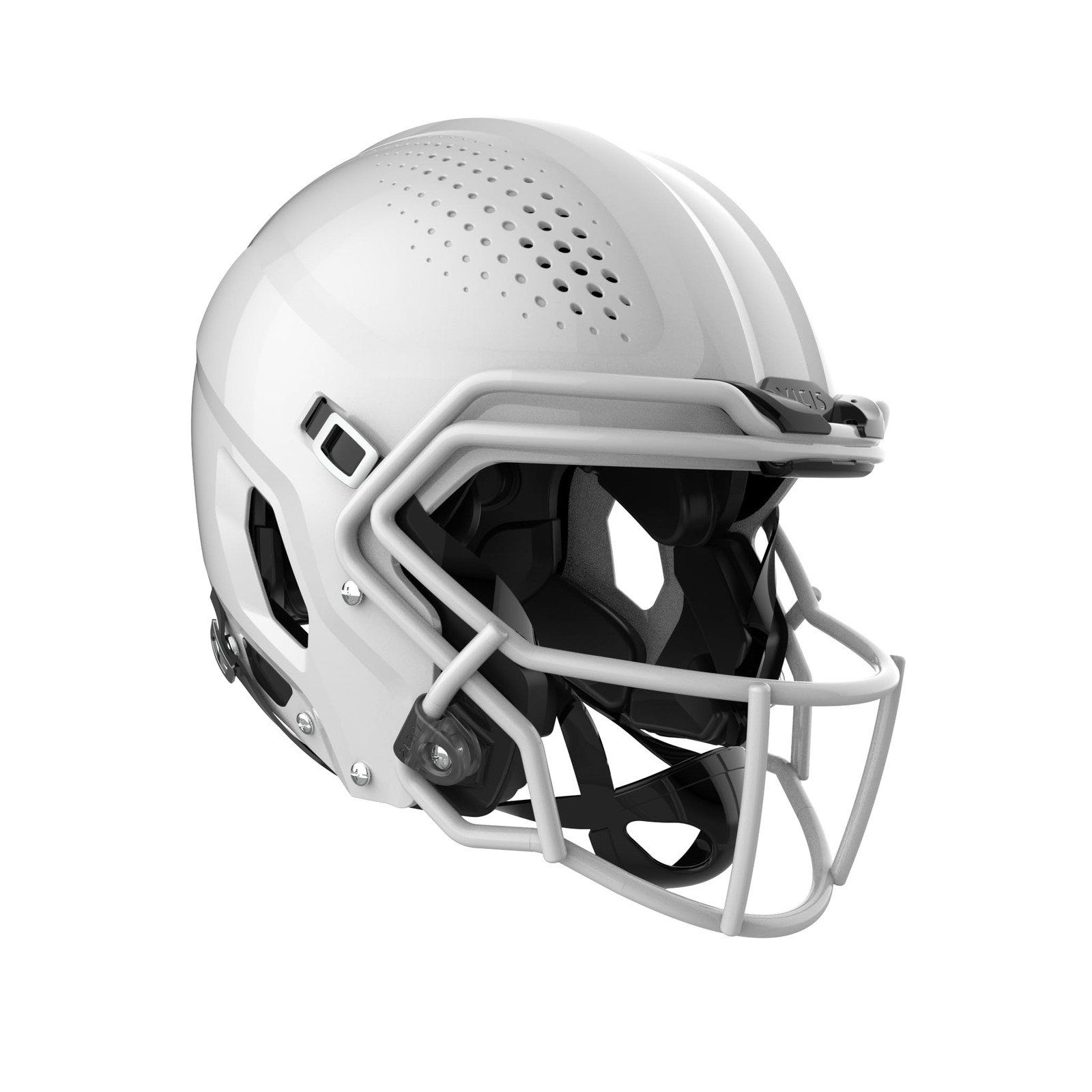 VICIS ZERO2 Youth Football Helmet, Molded Gloss White, Large, SO-212 Facemask