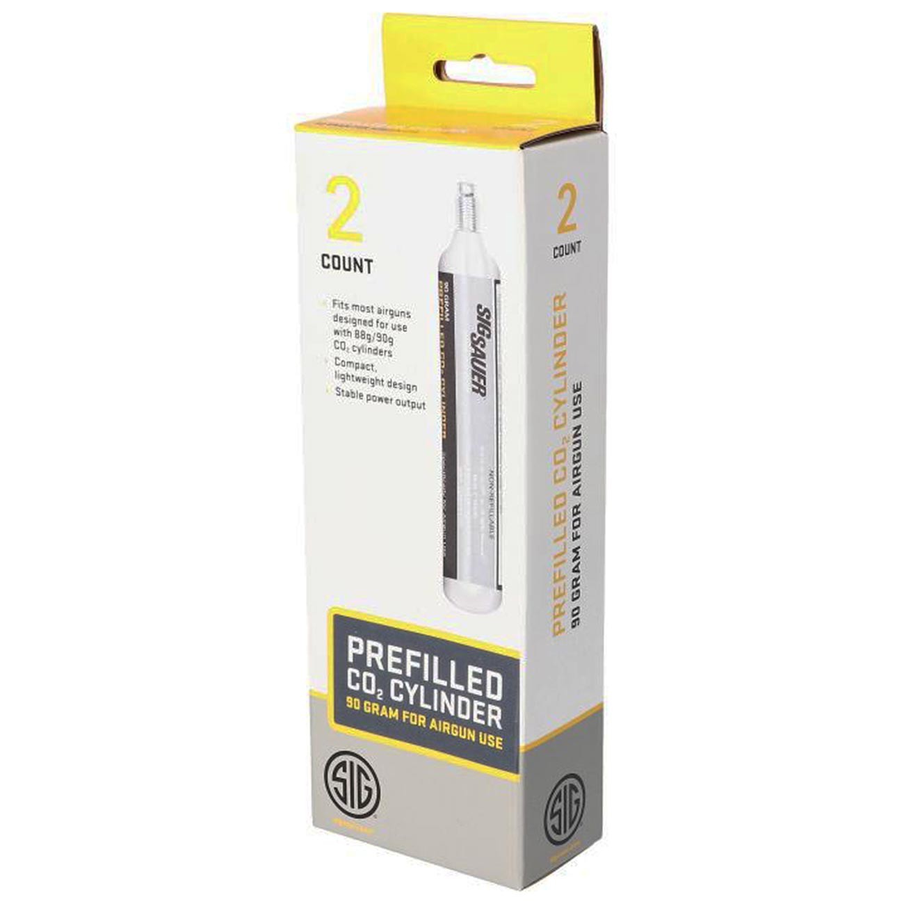 Case of 5 - 2 Pack Sig Sauer 90 Gram CO2 Cylinders - Total 10 Wholesale Bulk