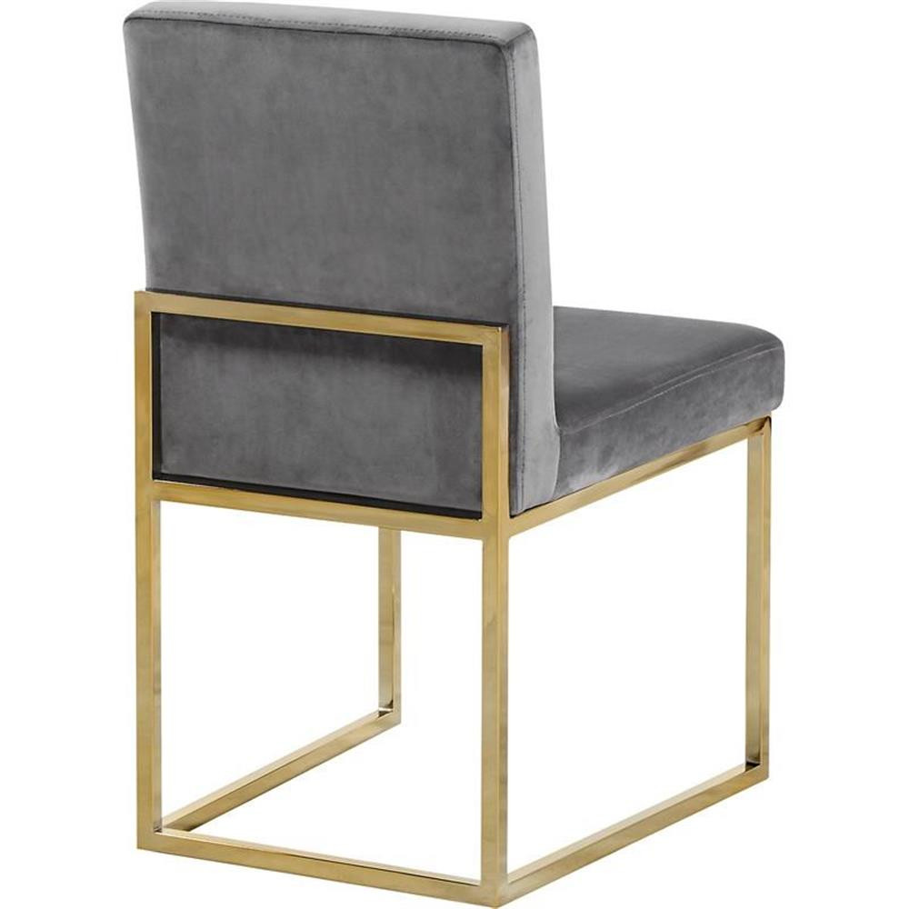 Meridian Furniture Giselle Gray Velvet Dining Chair (Set of 2)