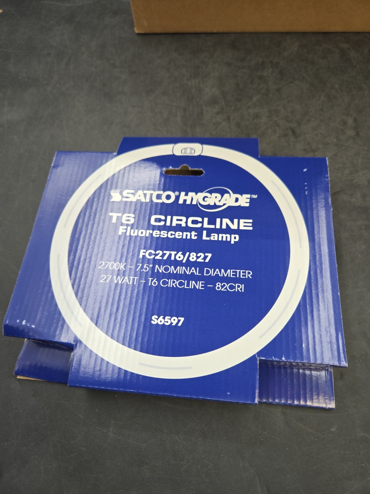 12 Pack SATCO HYGRADE T6 CIRCLINE Fluorescent Lamp-FC27T6/827-S6597
