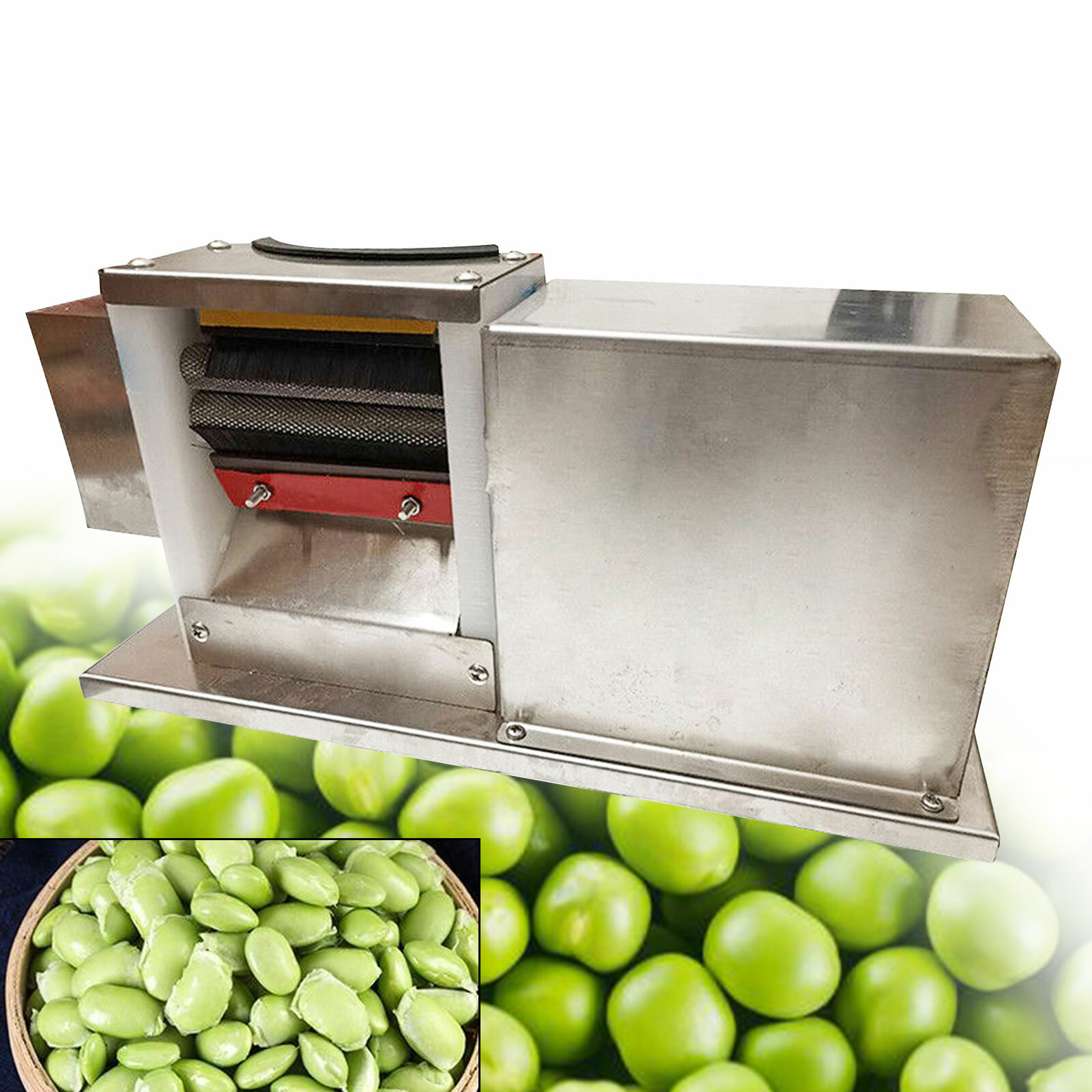 Commercial Electric Beans Sheller Semi-automatic Peeler Bean Pea Peeling Machine