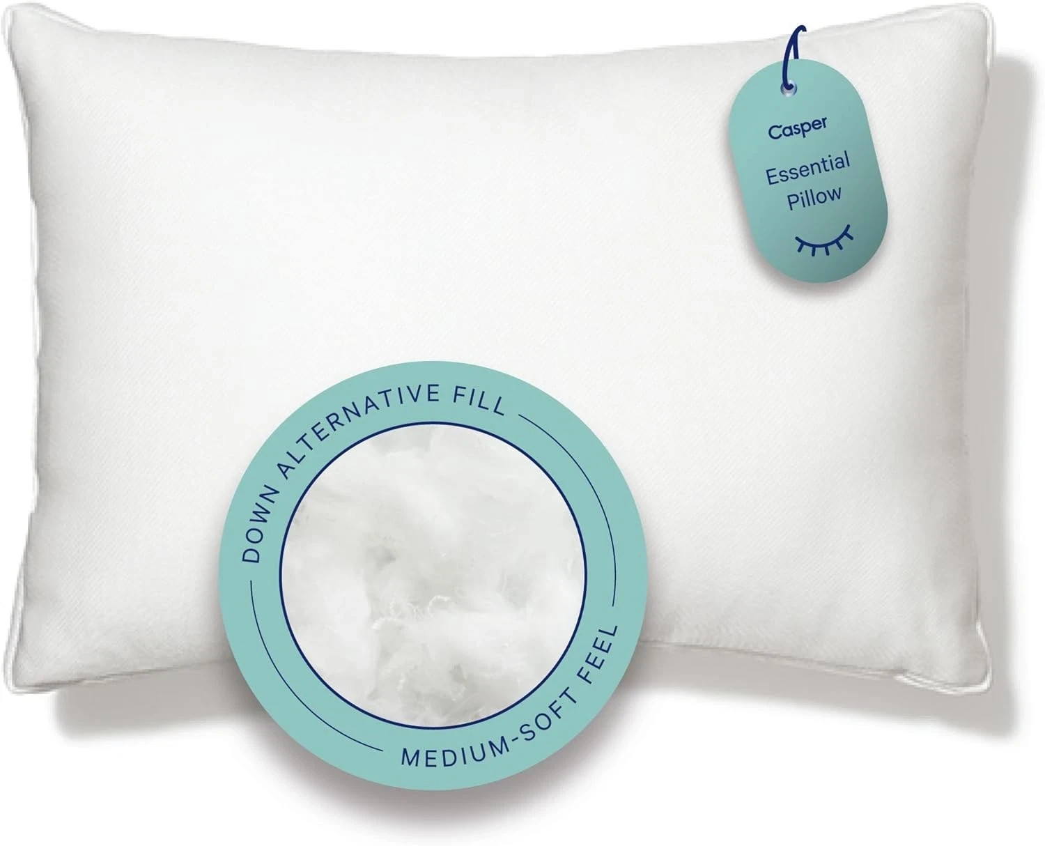 Casper Sleep Essential Pillow for Sleeping, Standard, White - Free Shipping