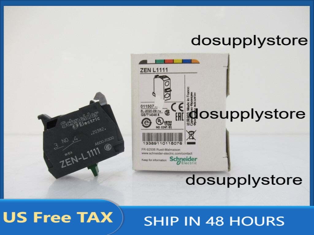 Schneider Electric ZENL1111 Single Contact Block, Sold By Unit US Free TAX