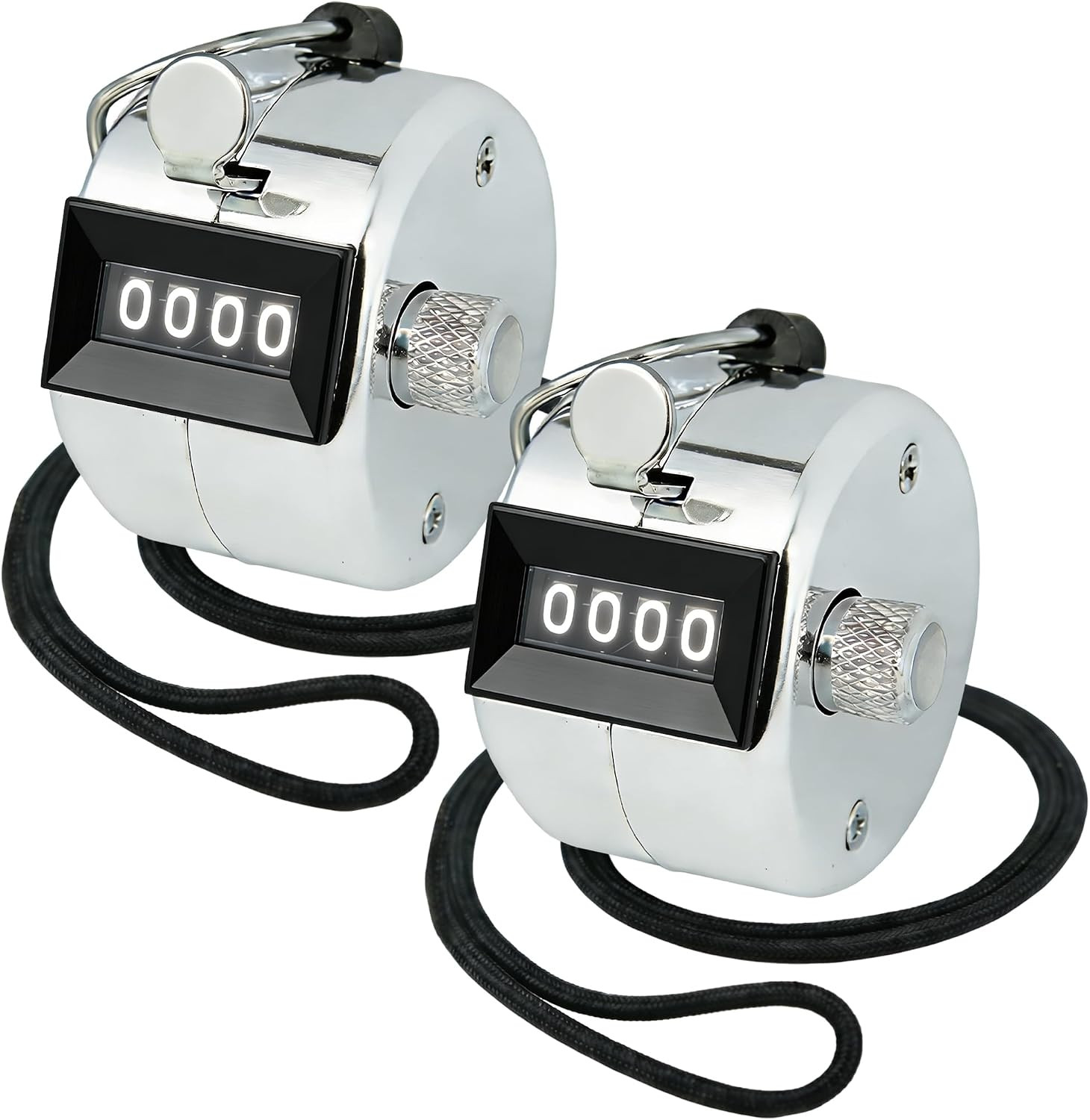 Amble Tally Clicker Counter, Metal Case Mechanical Clicker Digital Handheld Tall