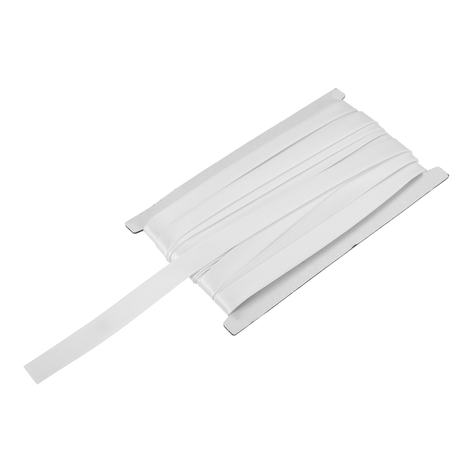Double Fold Bias Tape 5/8 Inch x 12 Yards Satin Pre-fold Tape White