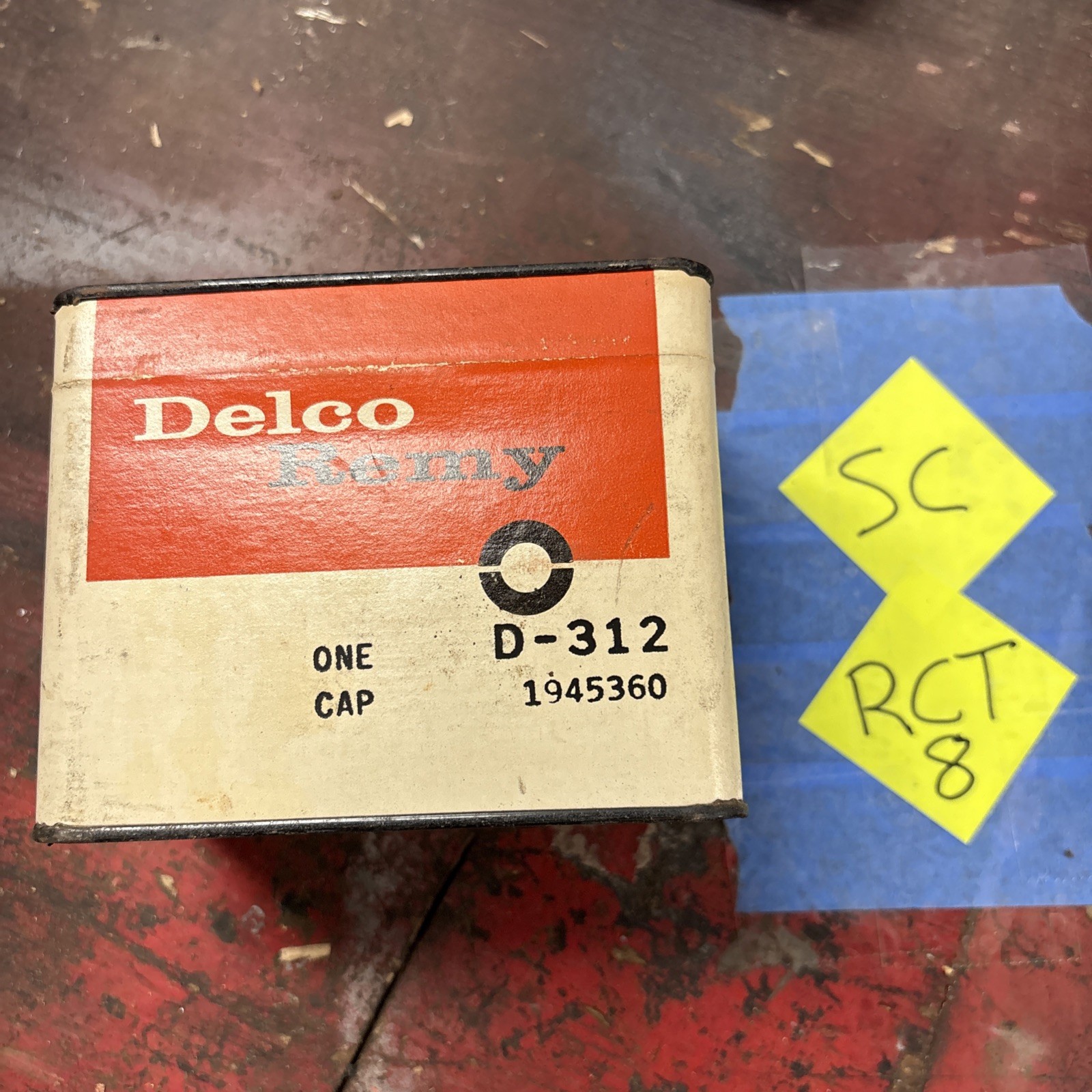 Sealed Vintage 1960 1961 Corvair 6 Cylinder Distributor Cap OEM D-312 GM 1945360