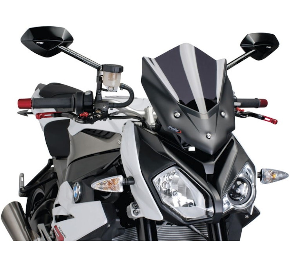 BMW 2014-2020 S1000R PUIG WINDSCREEN NAKED NEW GEN SPORT DARK SMOKE