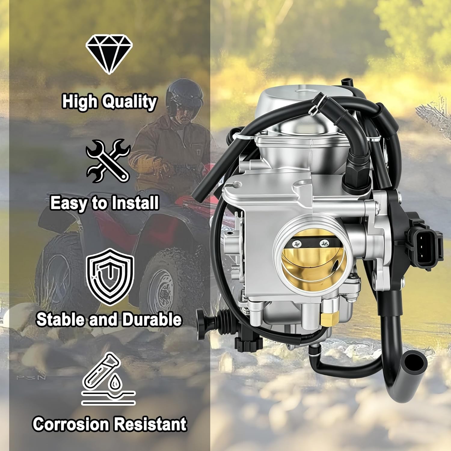 Carburetor Kit Replacement for Honda FourTrax 500 Foreman Rubicon Foreman TRX...