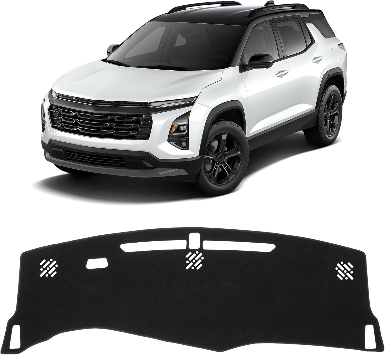 KUST Black Dash Cover for Chevrolet/Chevy Equinox 2025 2026 (Not Fits for Equino