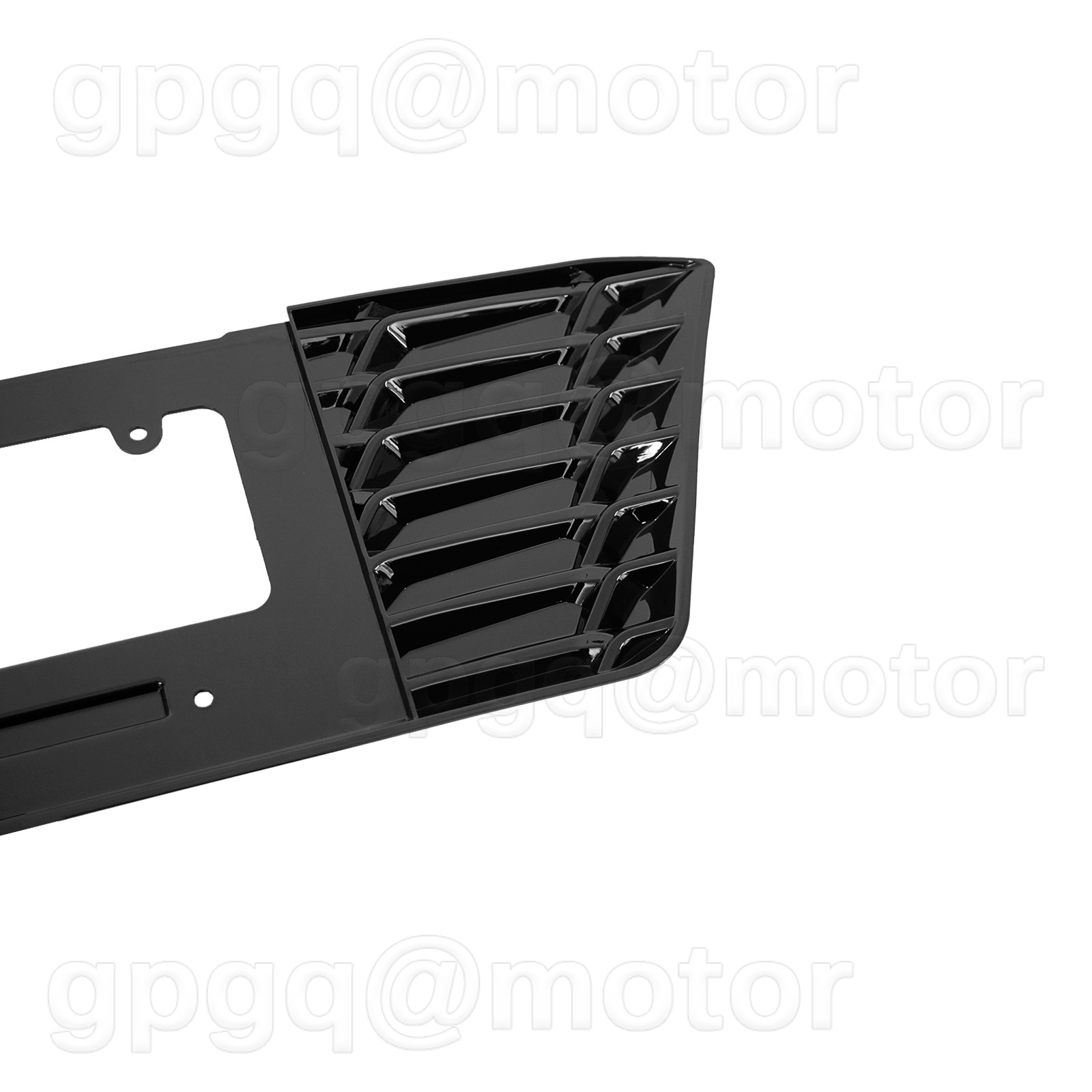 For Corvette C8 Z06 E-Ray 2023-2026 Rear License Plate Frame Cover Glossy Black
