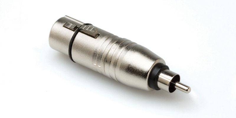 Hosa GXR-134 Audio Adaptor, RCA (M) - XLR (F)  GXR134 Silver