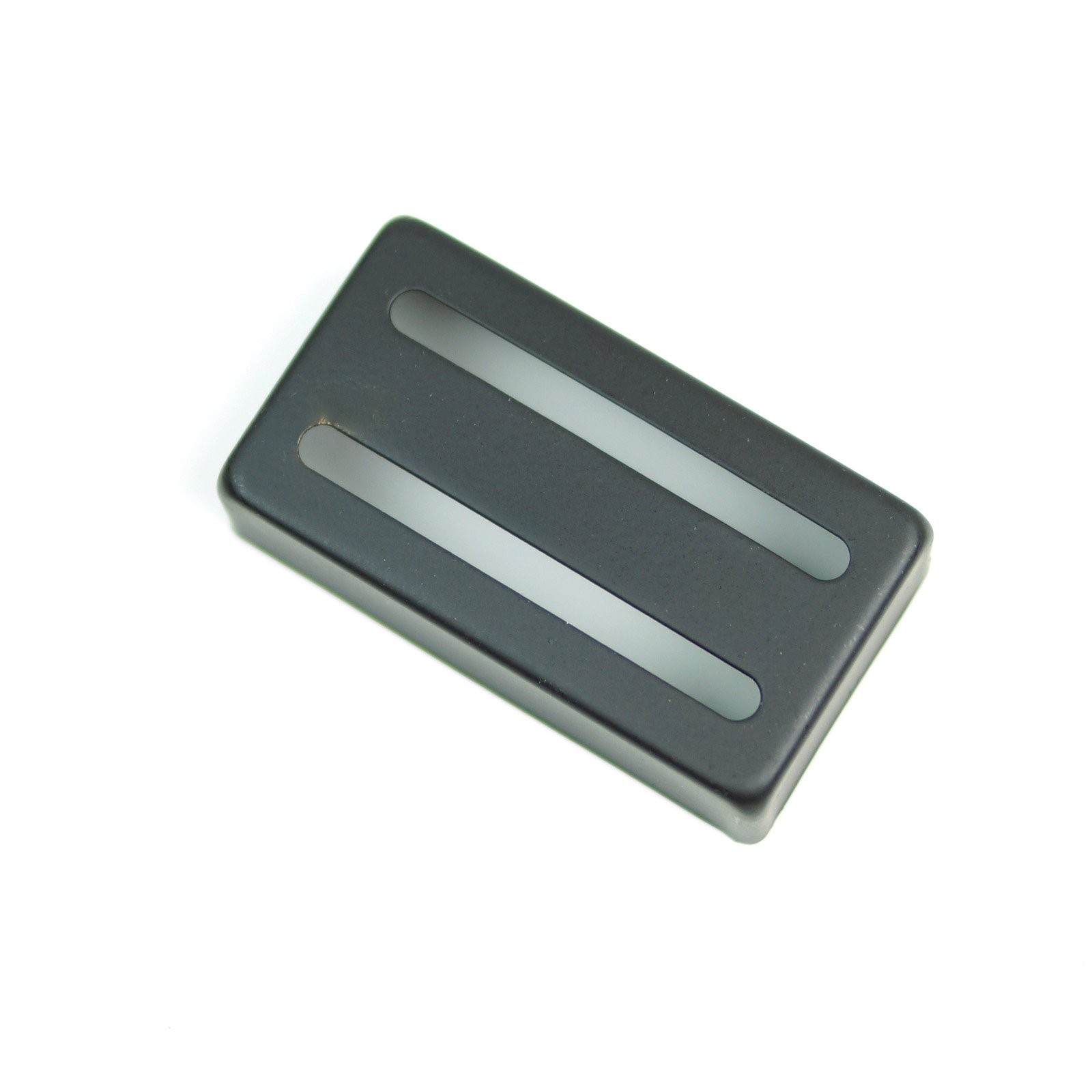 Two slot Humbucker cover for Filtertron style guitar pickup,Metal Black