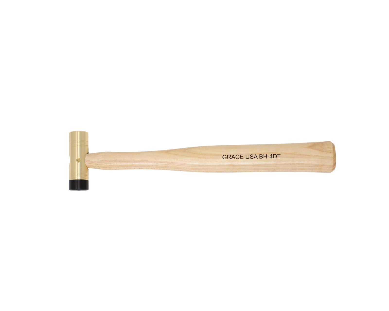 Grace USA BH-4DT - Brass Hammer w/Delrin Tip w/Hickory Handle - 4oz
