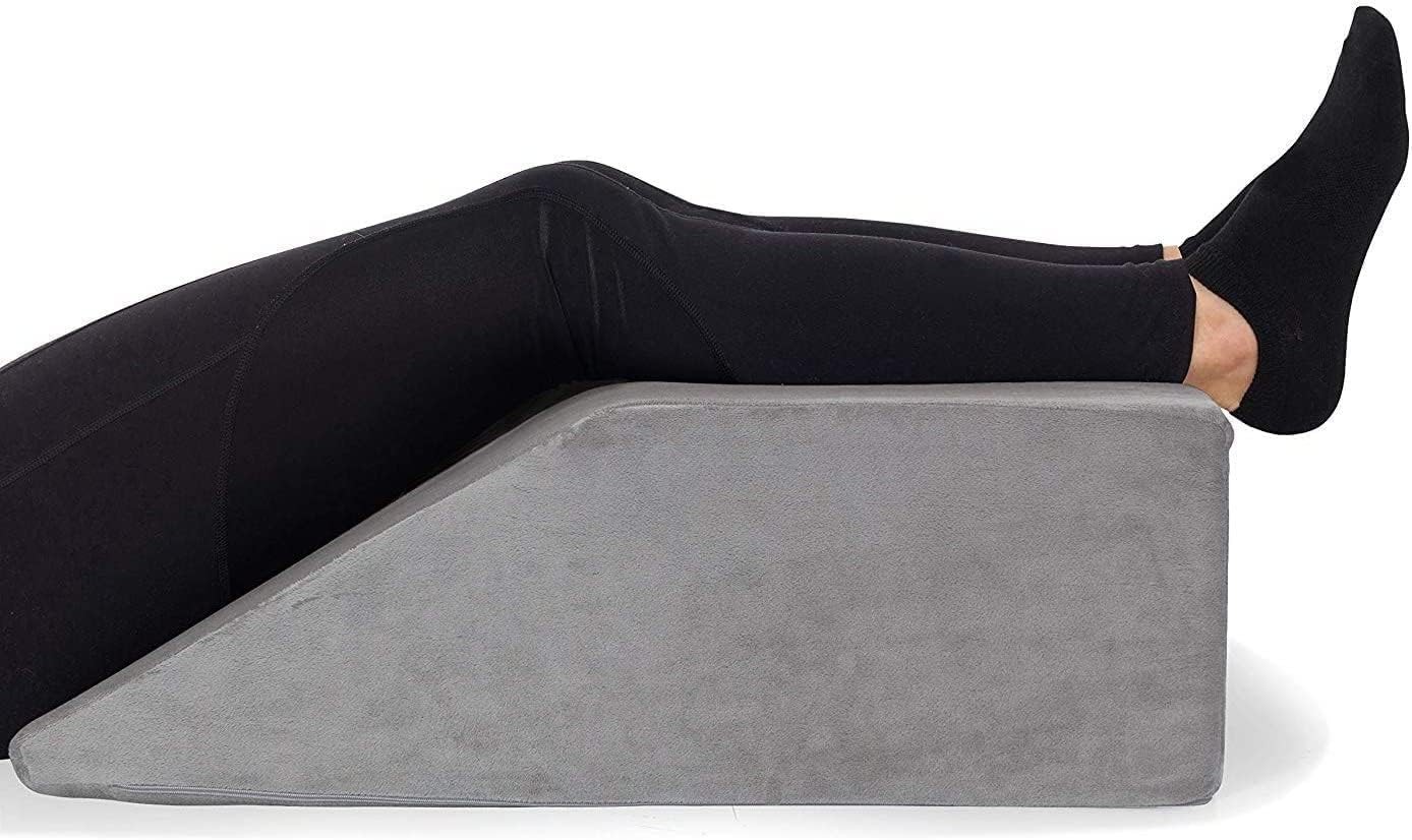 Leg Elevation Pillow - Memory Foam Leg Elevating Pillow | Leg Rest Wedge