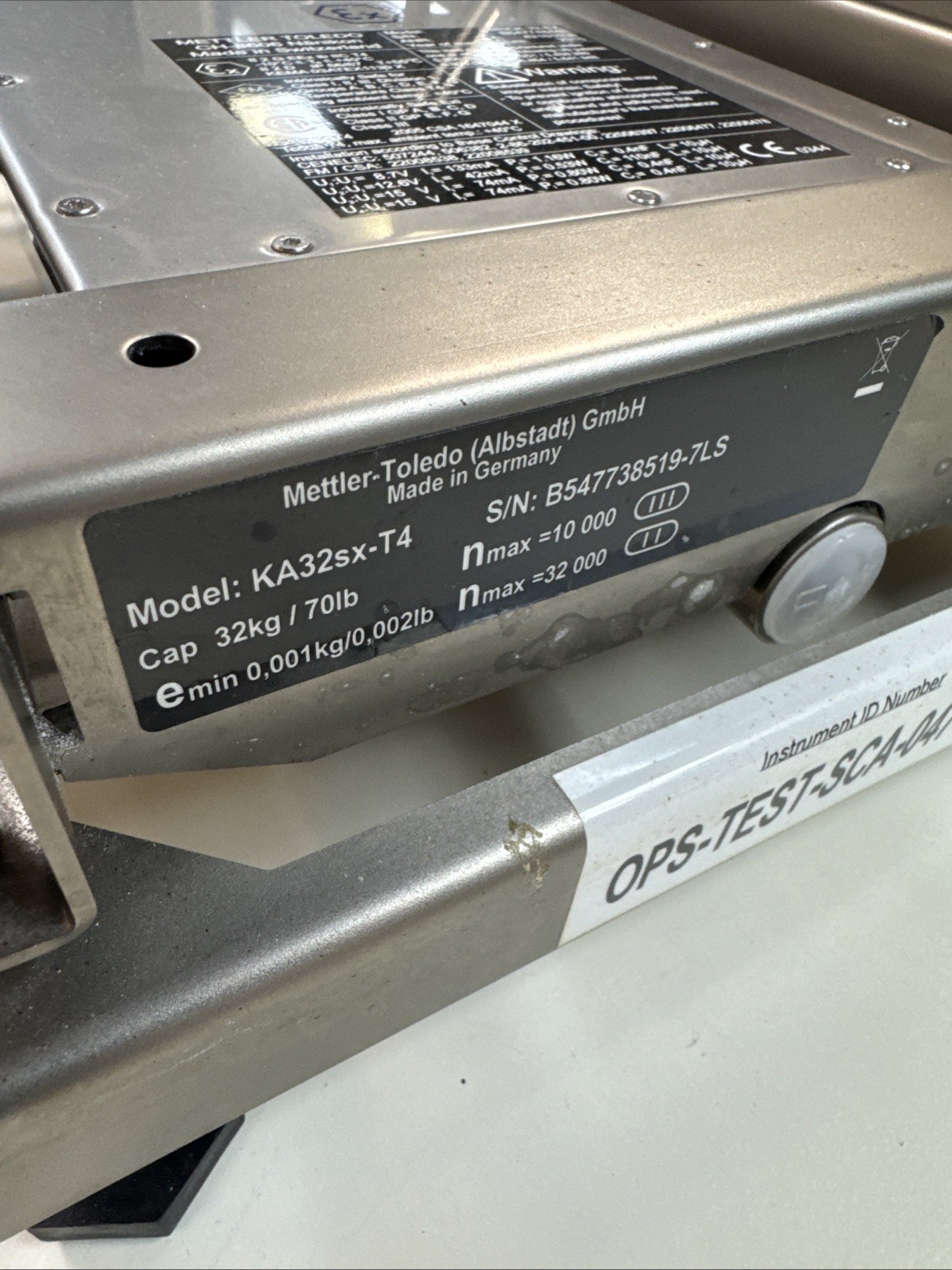 METTLER TOLEDO TBRICK32-EX EXPLOSION PROTECTED WEIGHING PLATFORM