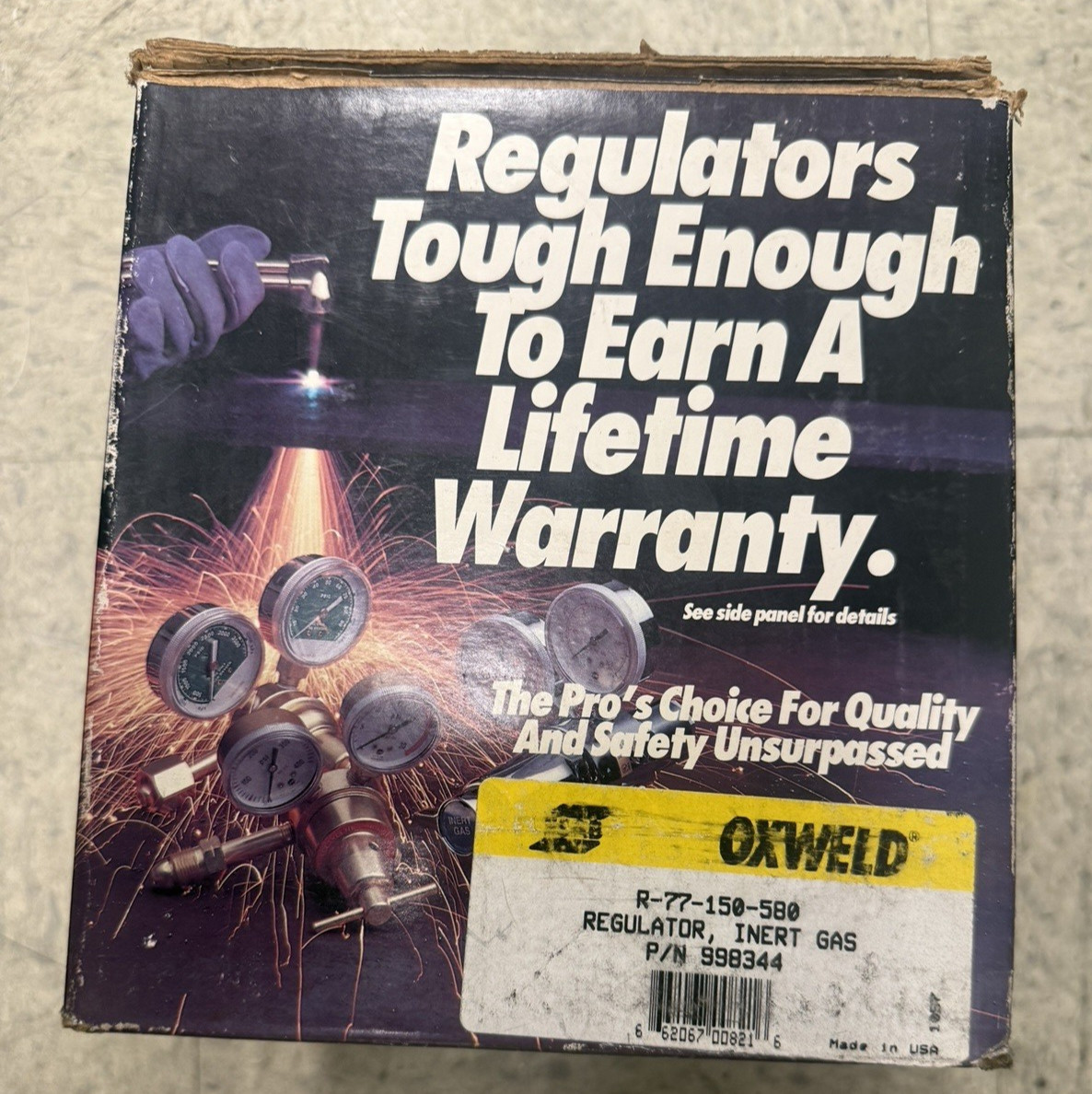 OXWELD R-77-150-580 Inert Gas Regulator esab PN 998344 NEW IN BOX B04