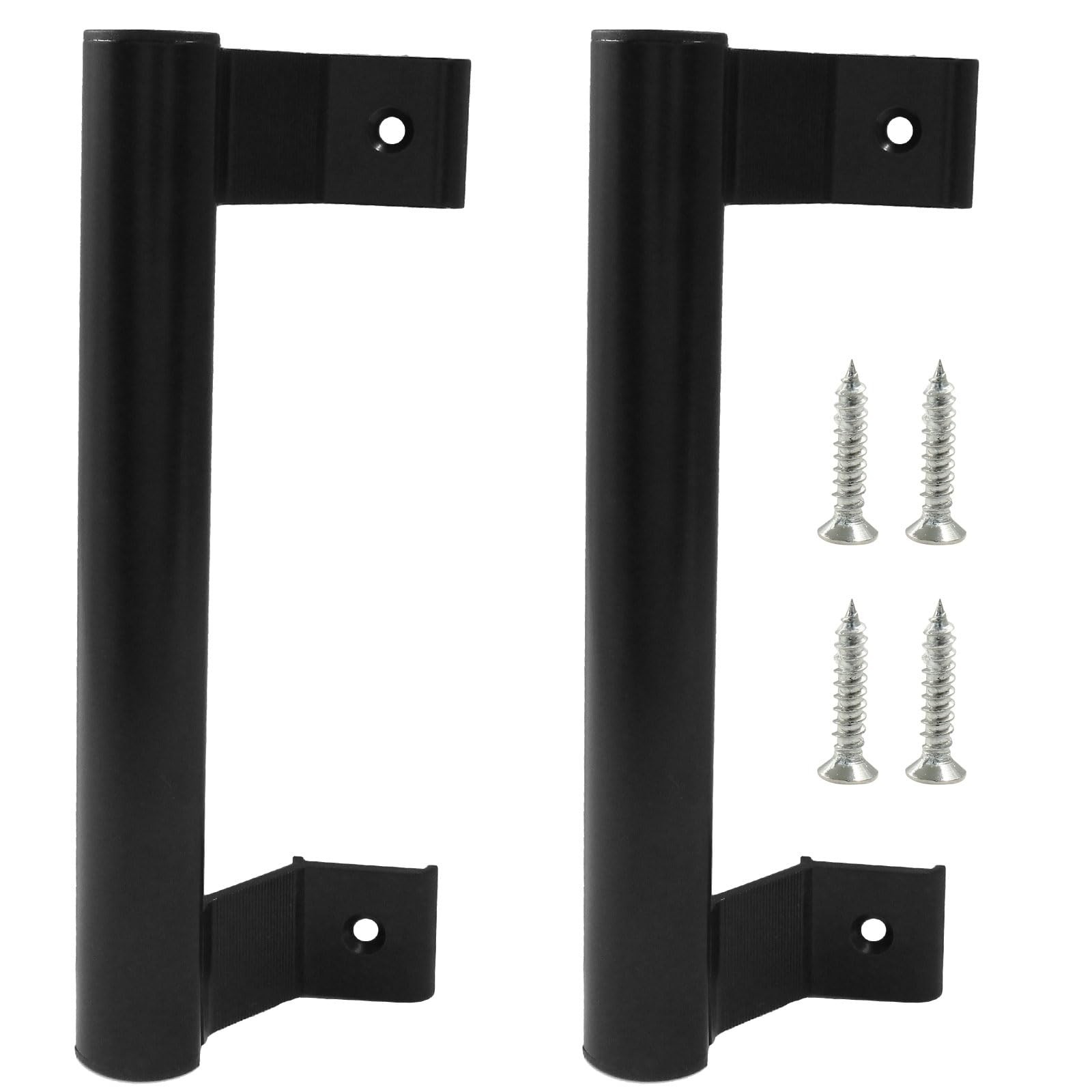 Bonsicoky 2 Pack Sliding Door Handle - 8 Inch Aluminum Alloy Black
