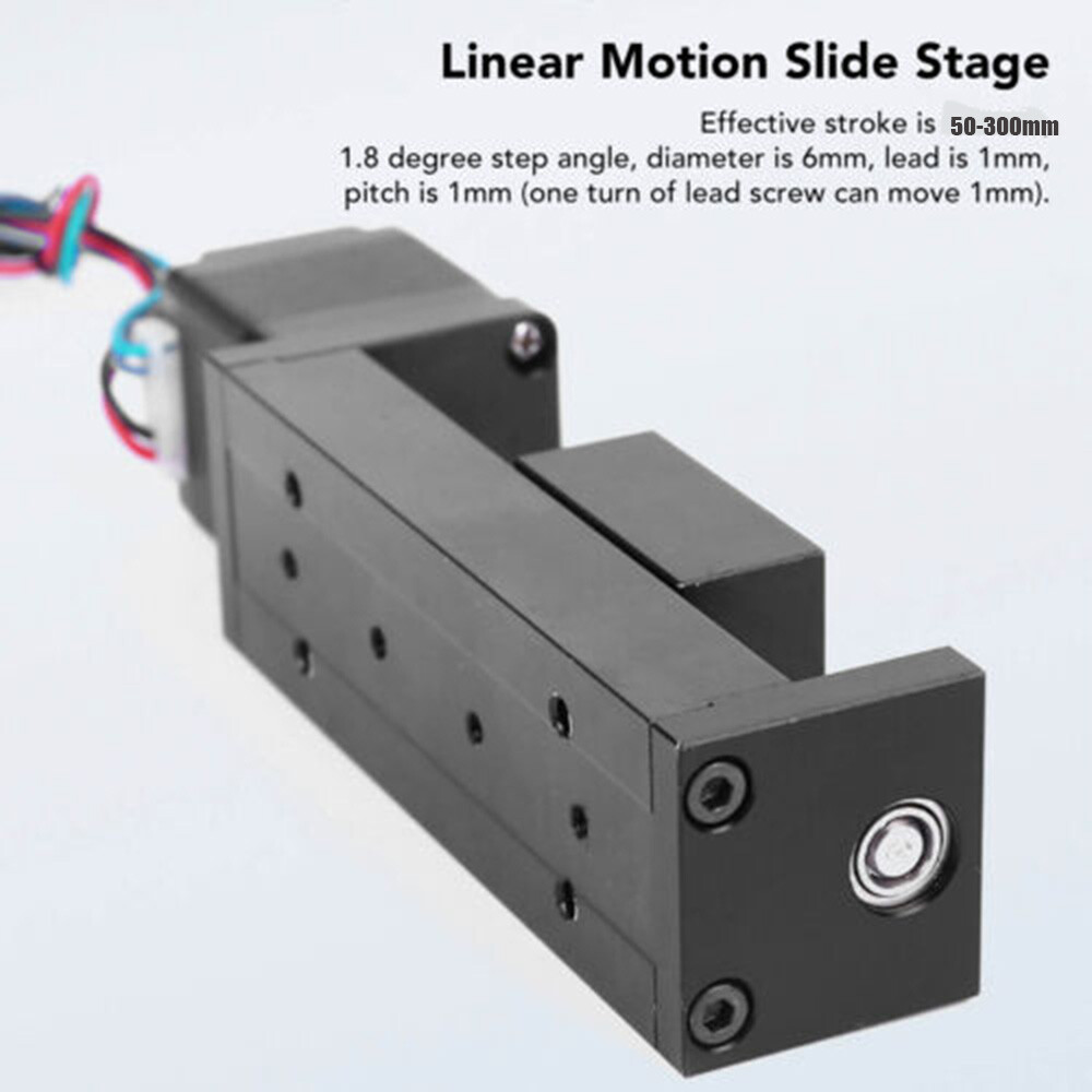CNC Mini Motorized Slide Table Linear Guide Rail Stage Nema11 Motor Drive Kit