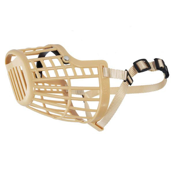 DOG NO BITE Quick Fit/Release AdjustableTraining Safety HEAVY DUTY BASKET MUZZLE