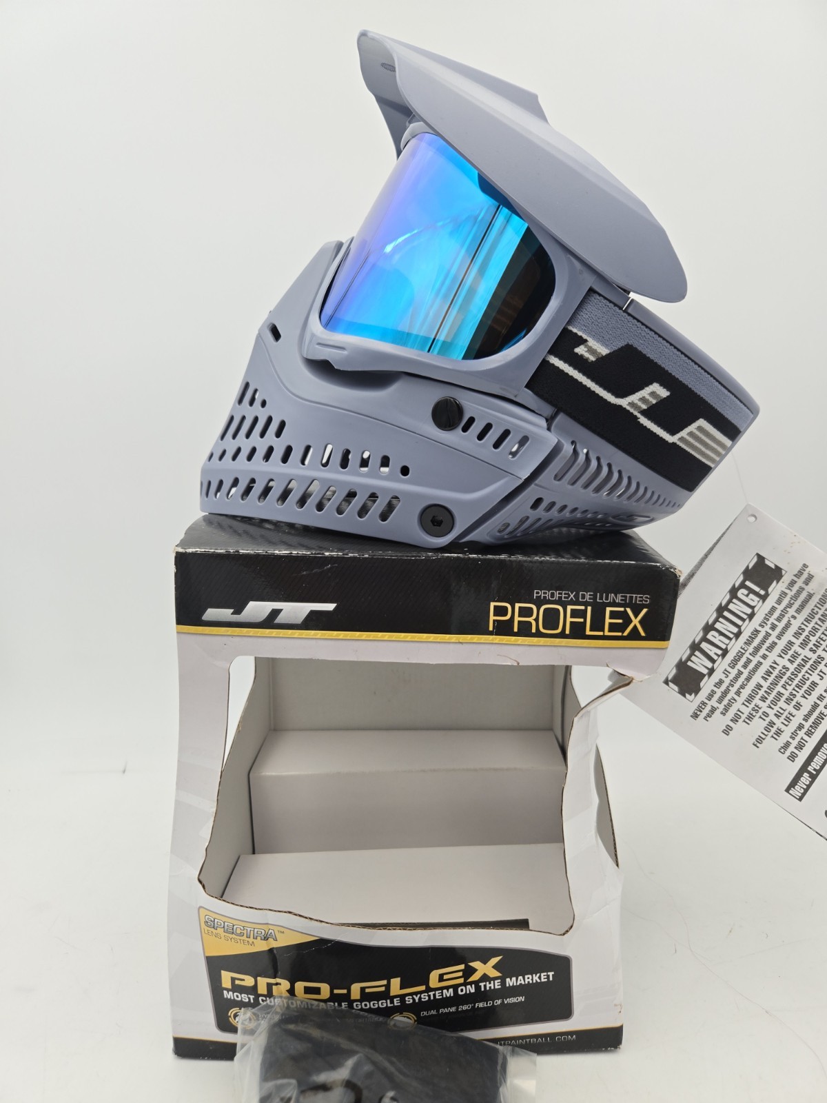 JT Proflex Limited Edition - Haze "Blue Steel" Paintball Mask w/ Sky Prizm Lens