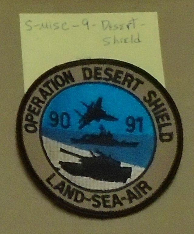 Opertaion Desert Shield Patch Land Sea Air 1991