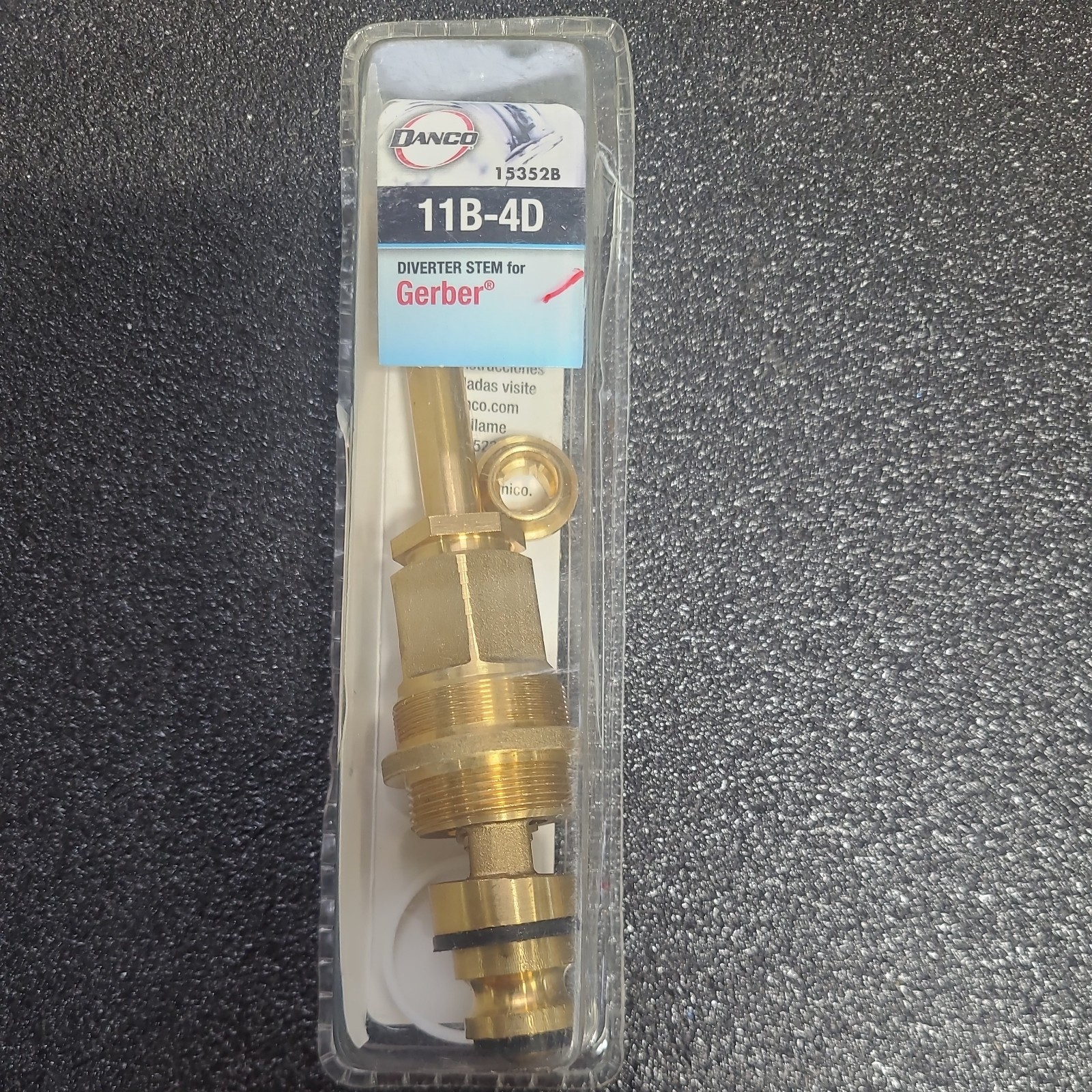 Danco 11B-4D Diverter Stem for Gerber Tubs & Showers 5.61"H x 1.88"W x 1.88"D