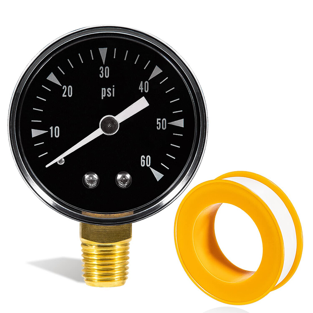 0-60 PSI Pressure Gauge R0556900 0.25" MPT for Zodiac Jandy CS CJ Series CS100
