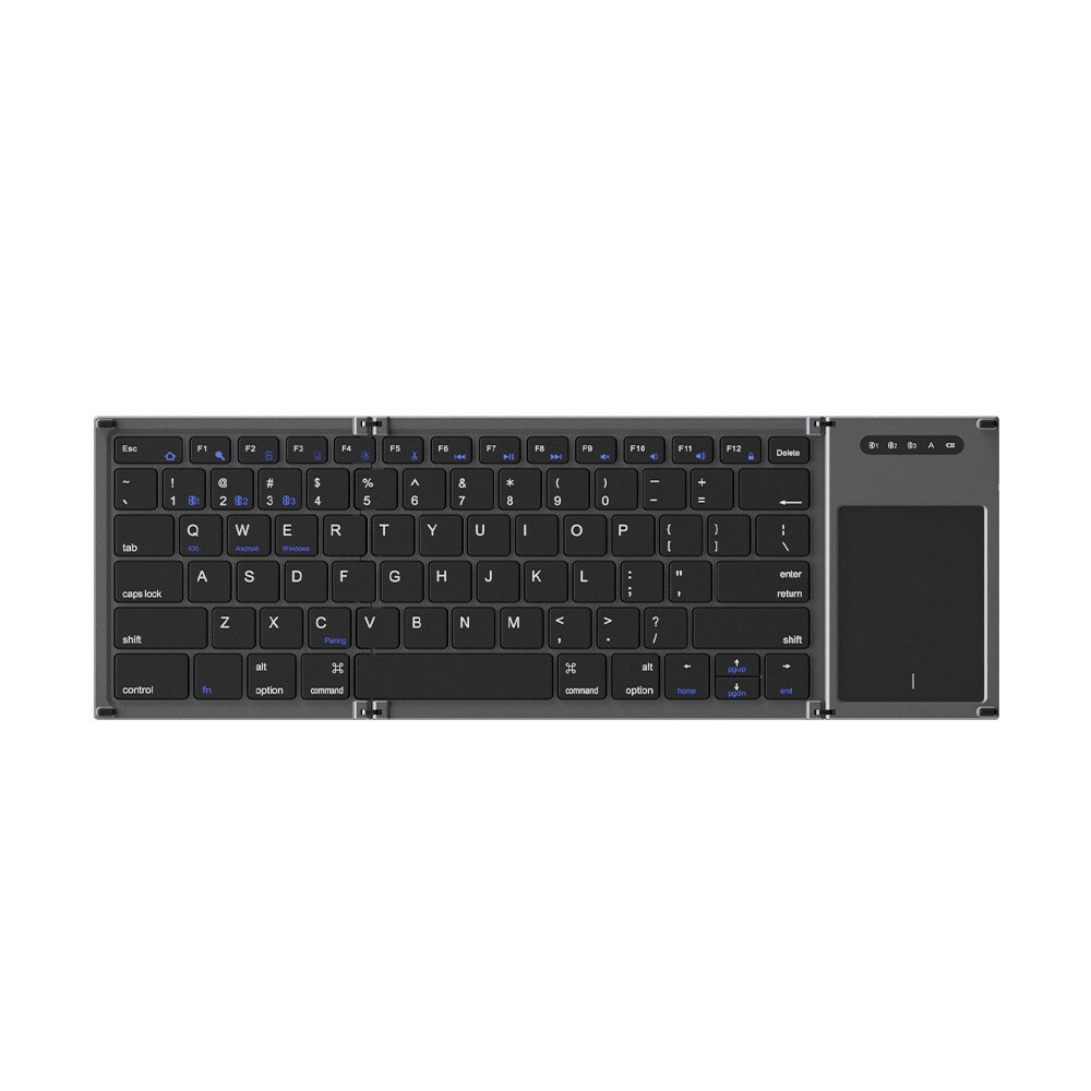 Wireless Bluetooth keyboard touchpad Rechargeable ultrathin foldable Portable