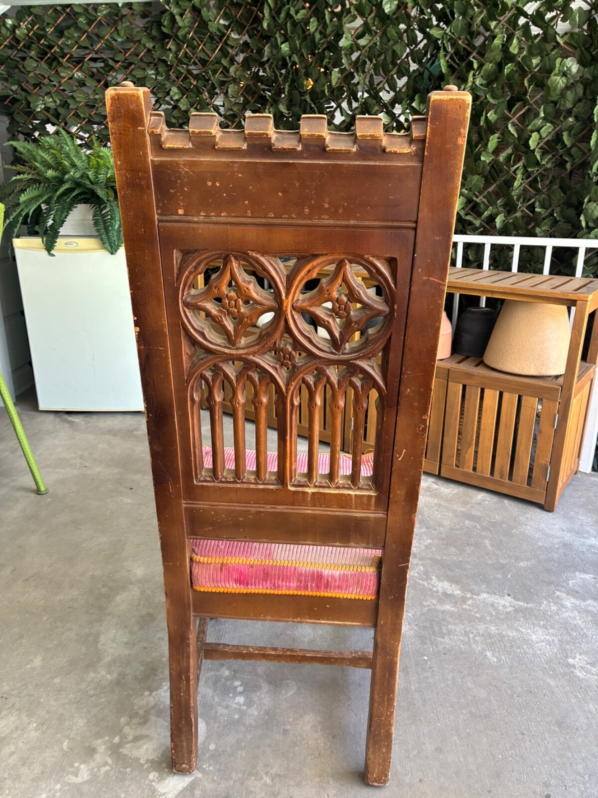 Handcarved Wood Dining Chairs Set of 6