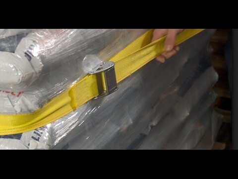 2 E-Track Straps, 2" x 12' Cam Buckle Cargo Tie-Down Straps