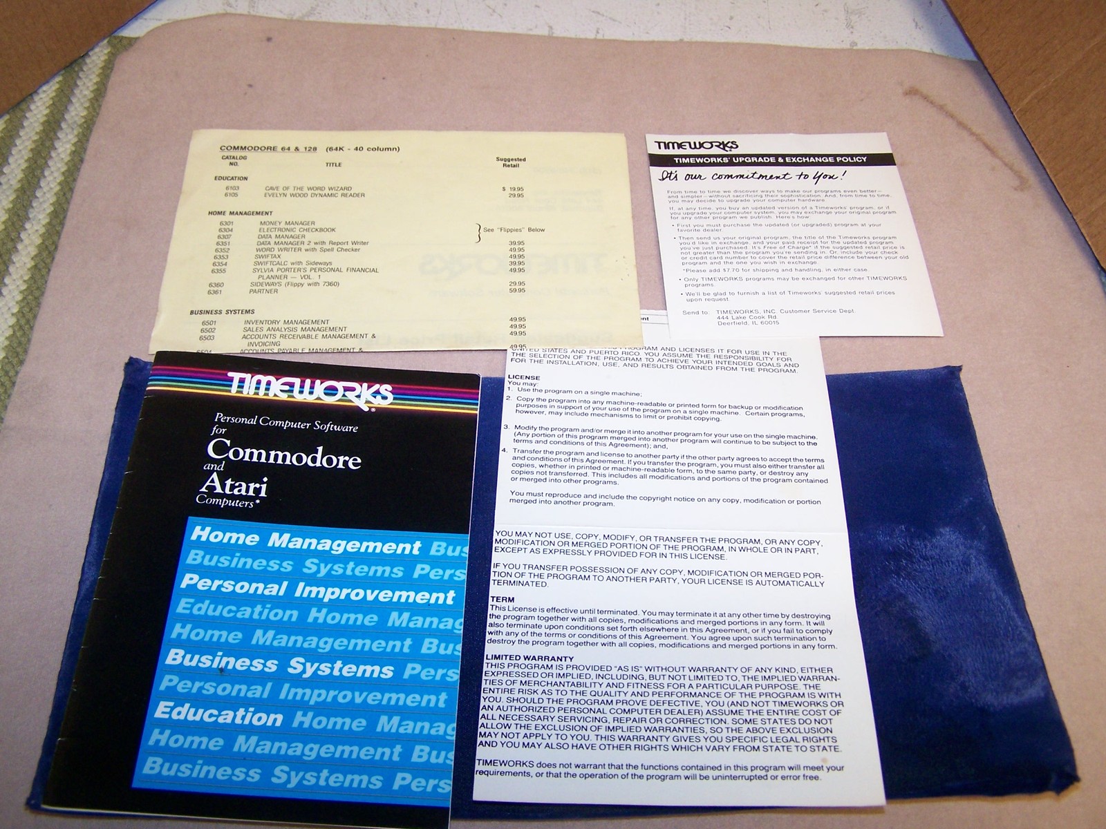 Timeworks Commodore and Atari Advertising Literature