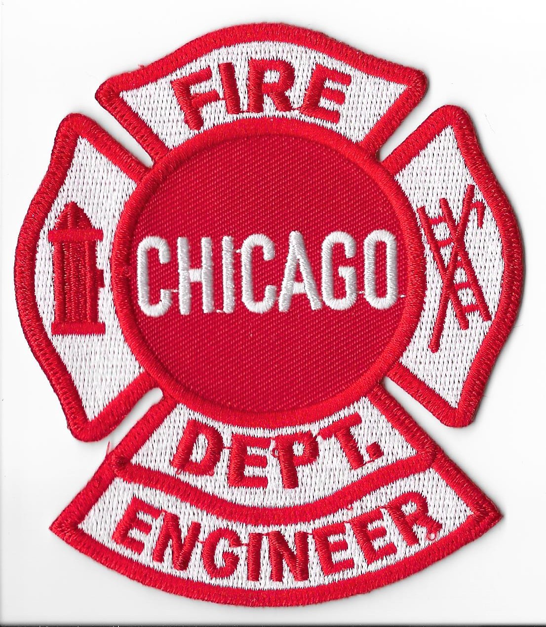 Chicago Fire Department, Illinois Engineer Shoulder Patch V1