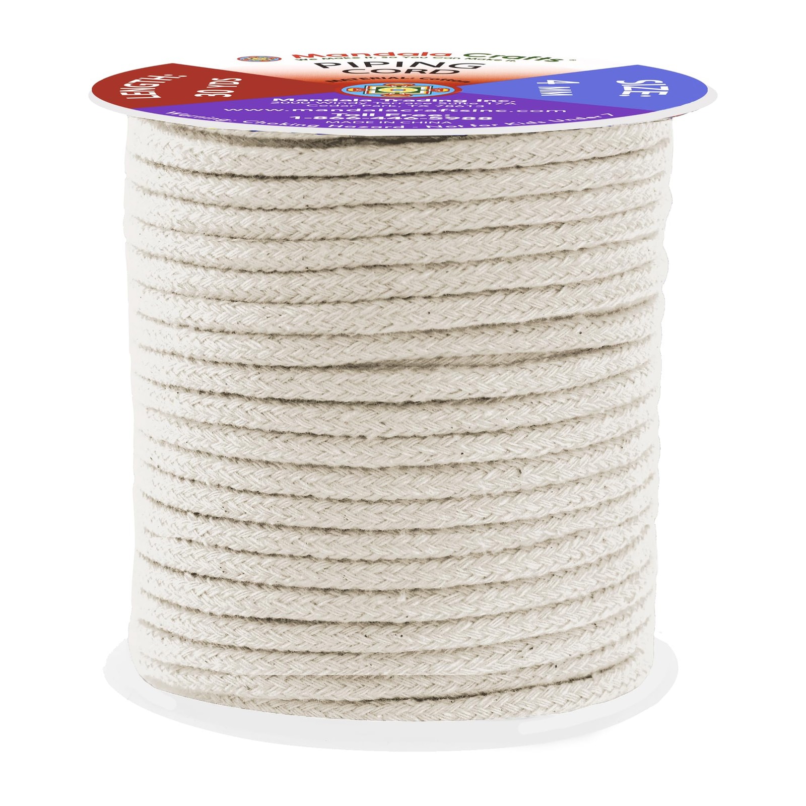 30 Yds 4mm Natural Soft Replacement Drawstring Cotton Macrame Rope Sweatpants