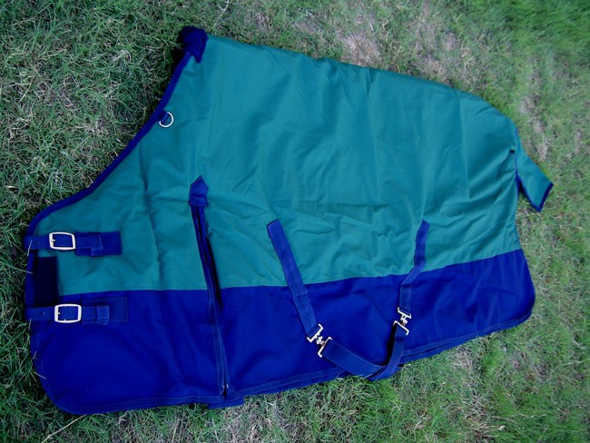 78" 1000D Turnout Waterproof Horse Heavy Winter BLANKET Coat Green Navy 6123