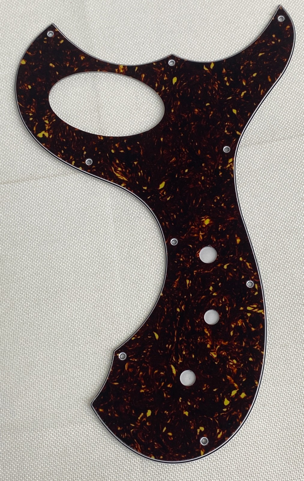 Brown Tortoise 4-Ply Fit Fano Standards TC6 Style Scratch Plate Guitar Pickguard