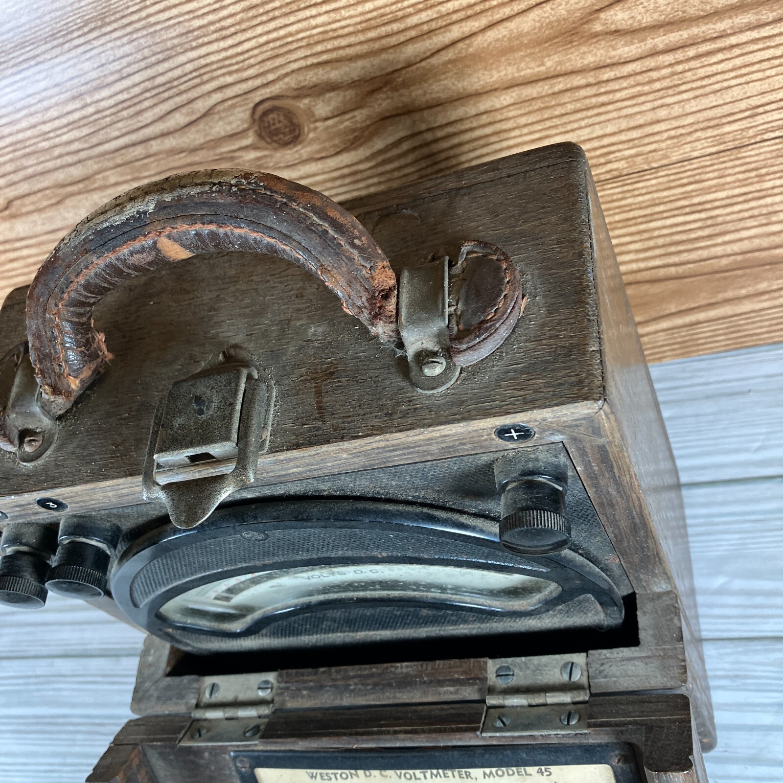 Weston DC Voltmeter Model 45 Vintage Untested