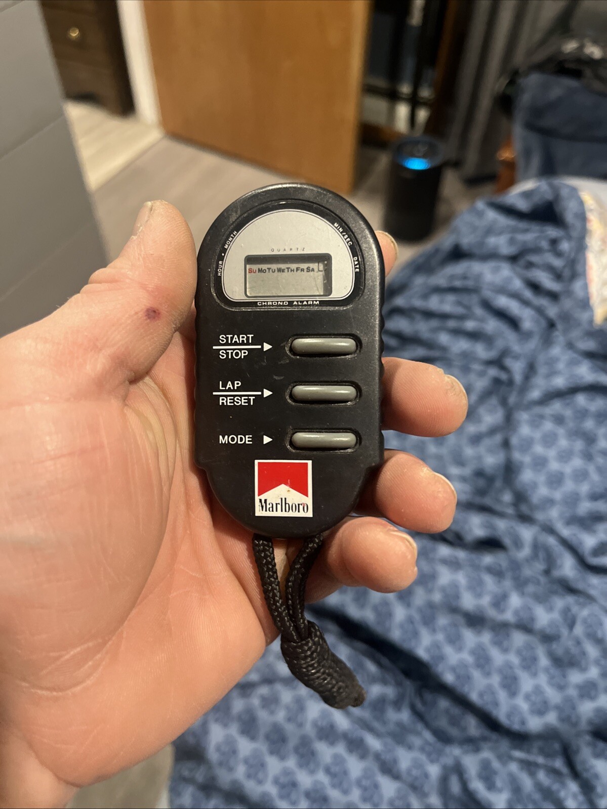 Marlboro Racing Stopwatch Cigarette 1990 Advertising Tobacco Promo Giveaway