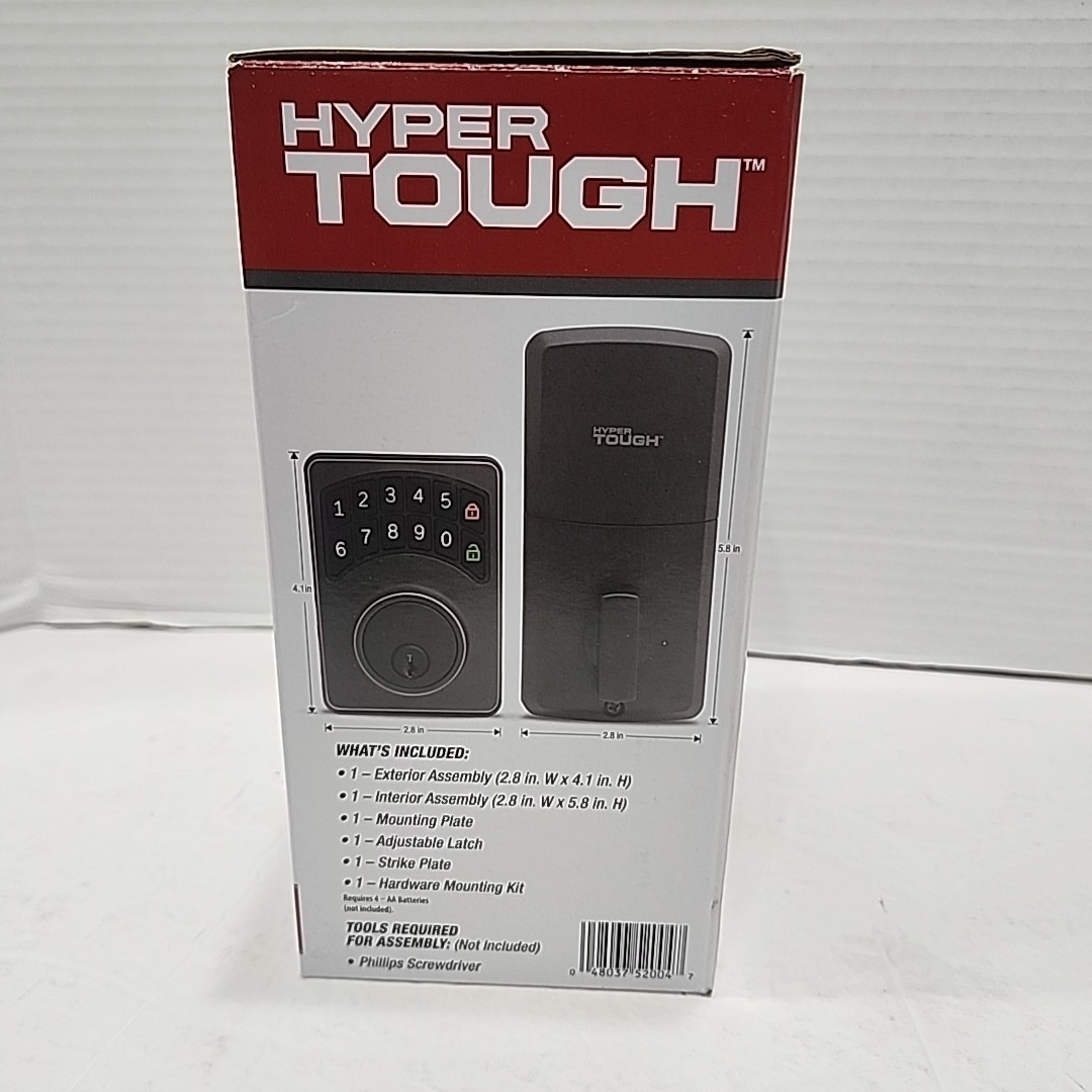 Hyper Tough Digital Deadbolt With Electrical Keypad (1752004)
