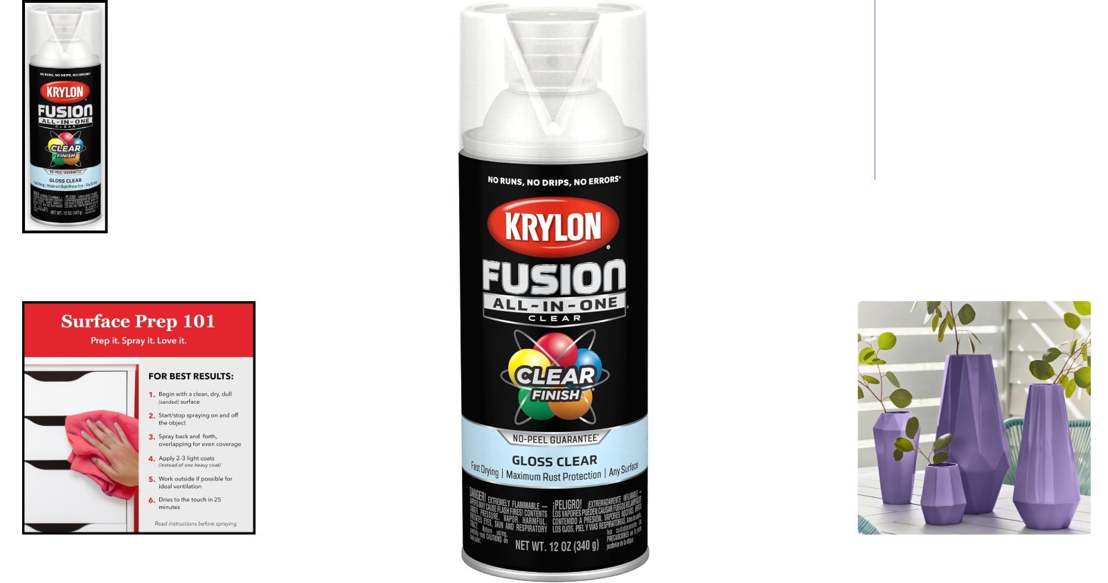 Fast-Drying 12 oz Fusion Adhesive Spray Paint - Rust Resistant for Every Project
