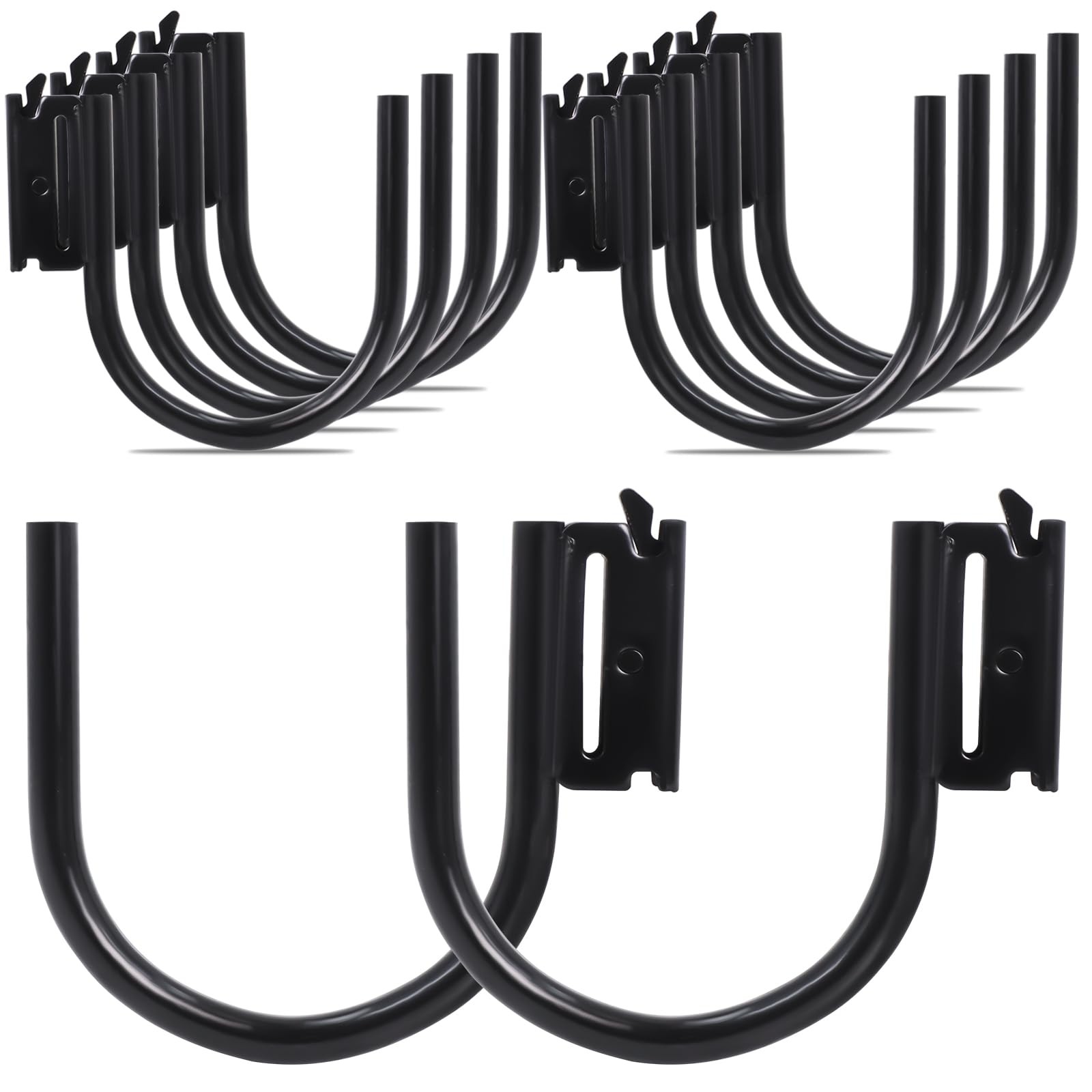 10 Pack 5" E Track J Hooks Heavy Duty E Large Steel J 10Packs, Balck