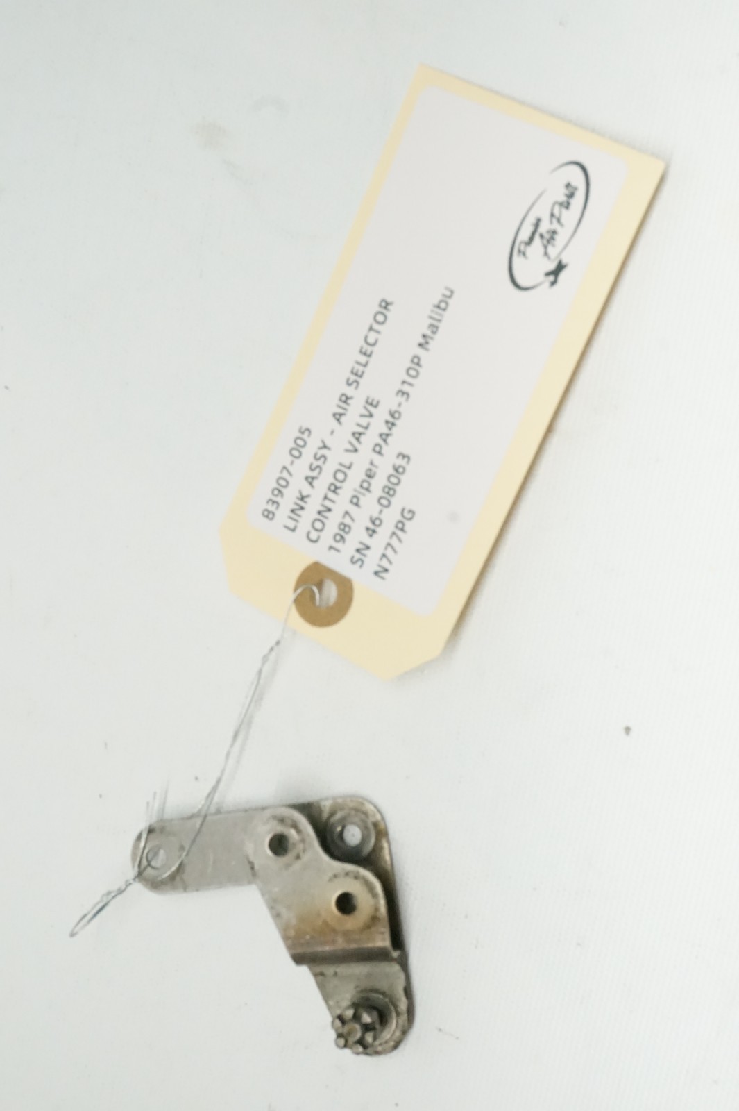 Piper Malibu PA-46-310 Air Selector Control Valve Link Assembly, P/N: 83907-005