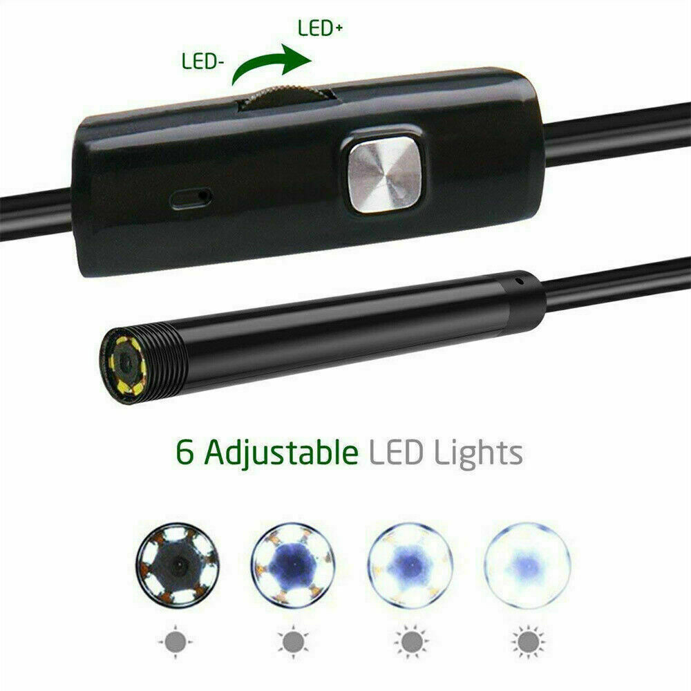 Endoscope HD Camera USB Type-C Waterproof Borescope Snake Inspection For Android