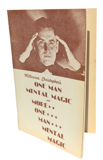 M. Christopher’s ONE MAN MENTAL MAGIC BOOK Mentalism ESP Tricks Prediction Stage