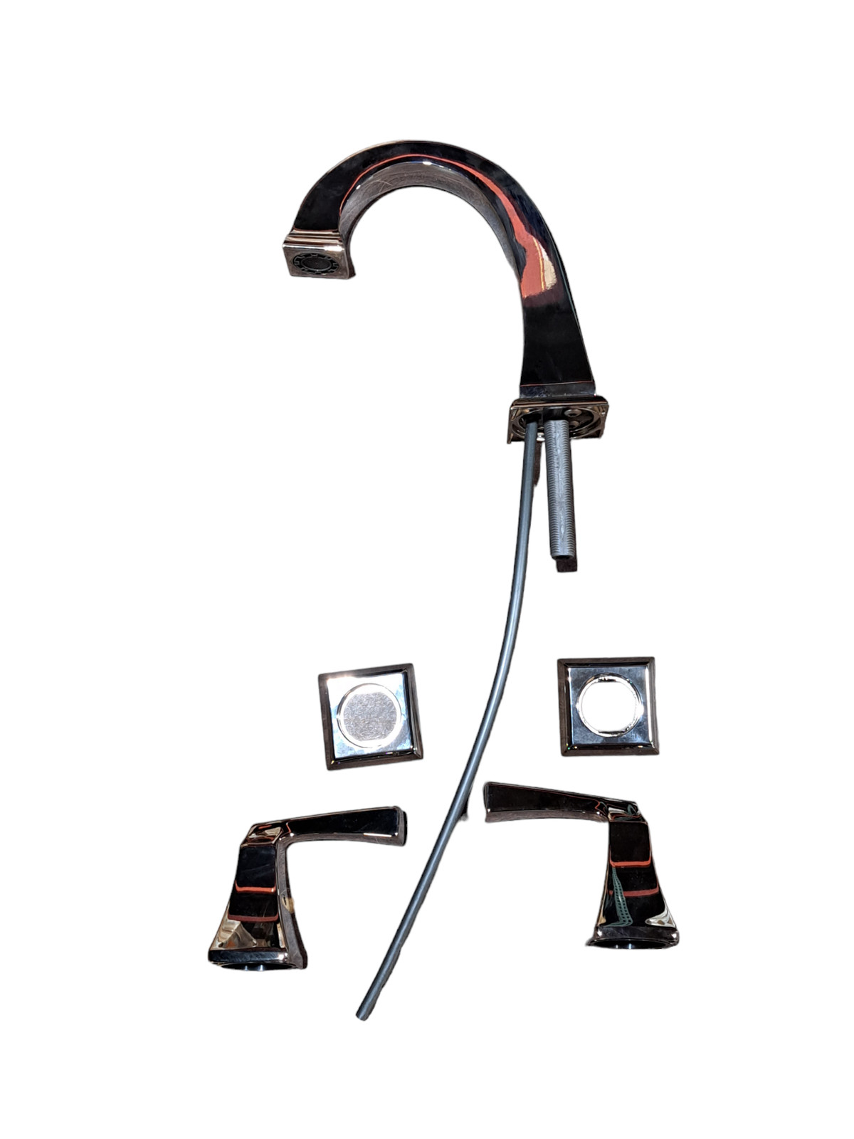 Delta, 3551-PNMPU-DST, Widespread, Bathroom Faucet, 3 Hole, Polished Nickel