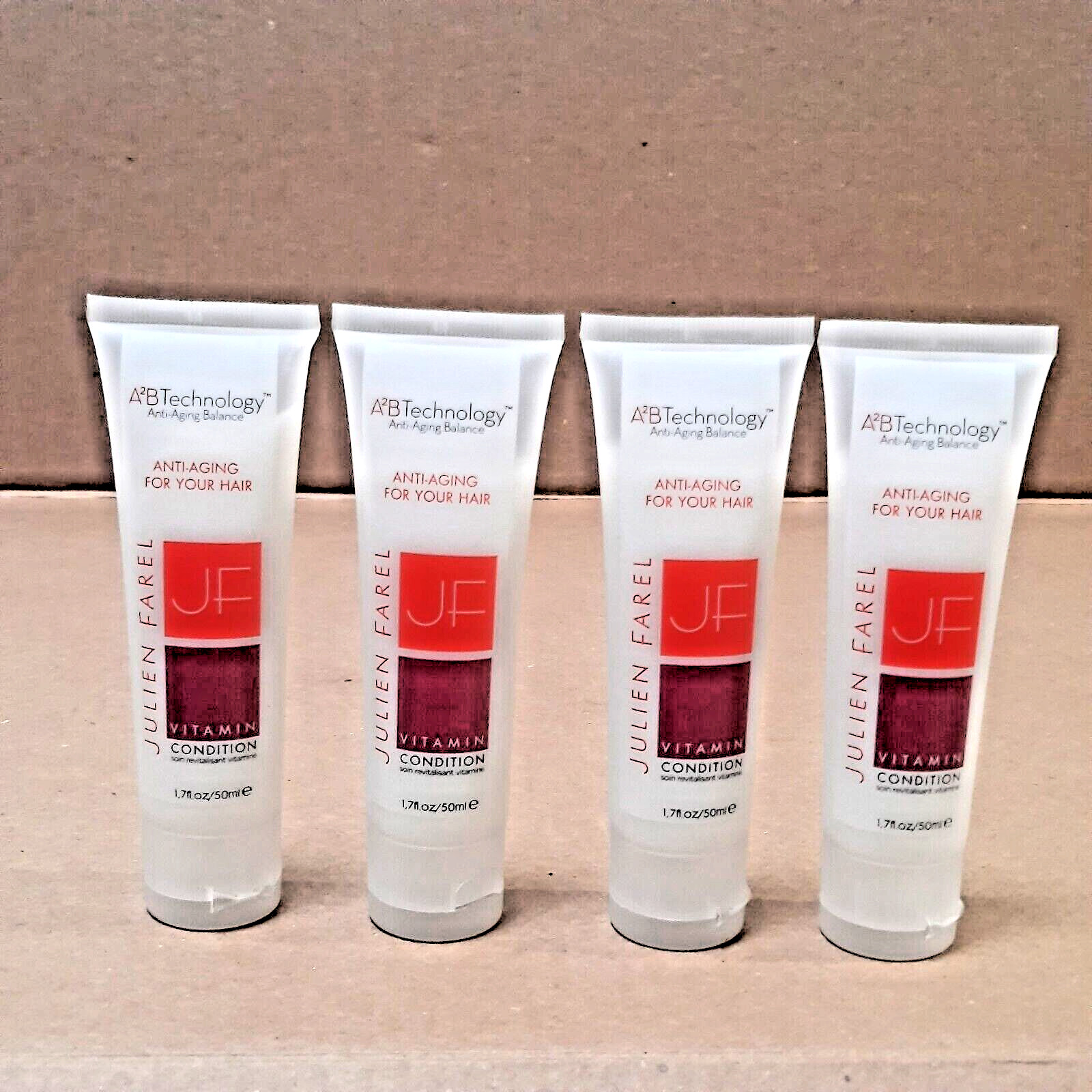 LOT of 4 Julien Farel Anti-Aging Your Hair Vitamin Conditioner 1.7oz