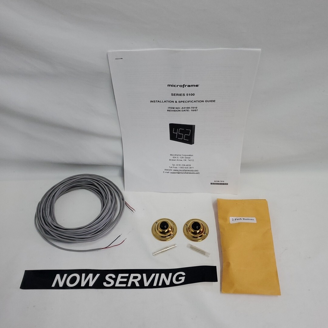 Push Buttons For 2-Digit Display Take A Number System Ticket Dispenser